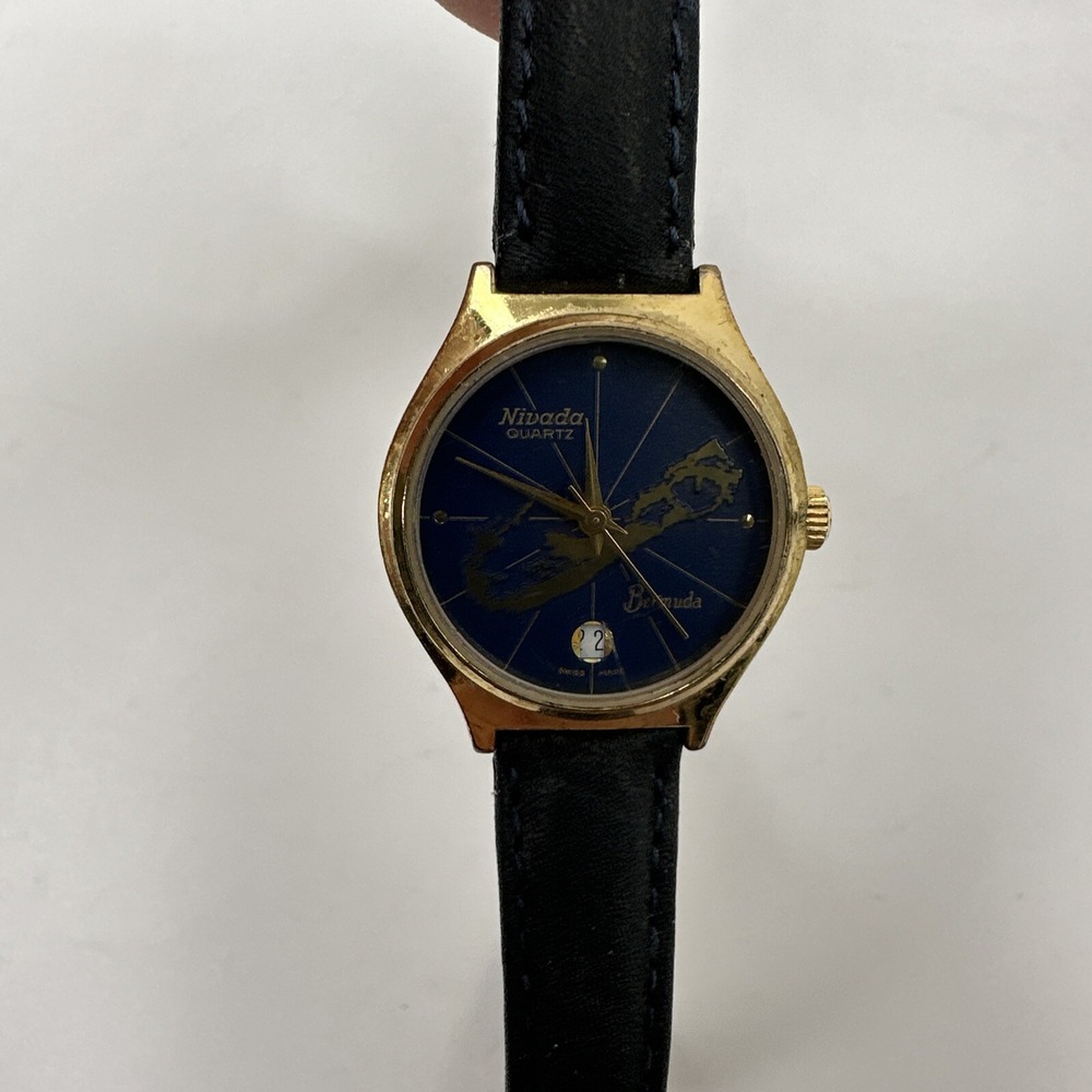 Nivada Baby Whale Ladies Quartz Watch Swiss Made Bermuda Blue Dial 2.024